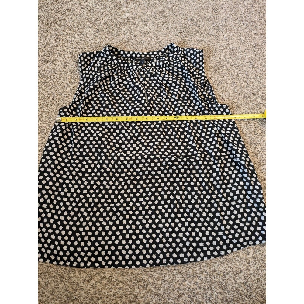 Banana Republic New Blouse Black White Polka Dot Size S Sleeveless. - Picture 3 of 6
